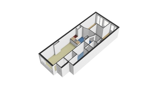 Floorplan - Zweedsestraat 165B, 3028 TT Rotterdam
